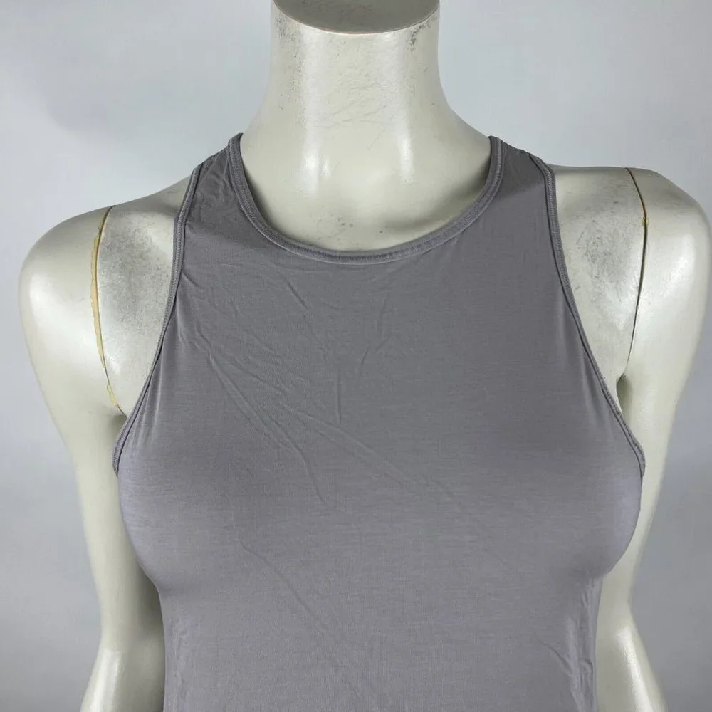 Lululemon Twist Back Tank Top Women6? EUC Lightweight Stretch Crew Neck Gym Yoga